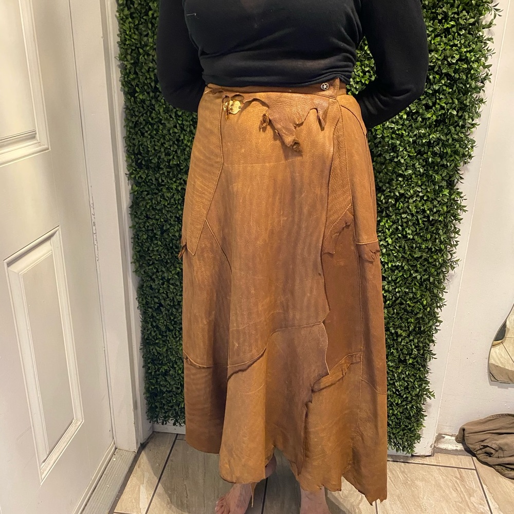 Lily FAROUCHE Munich leather skirt small - Picture 5 of 9